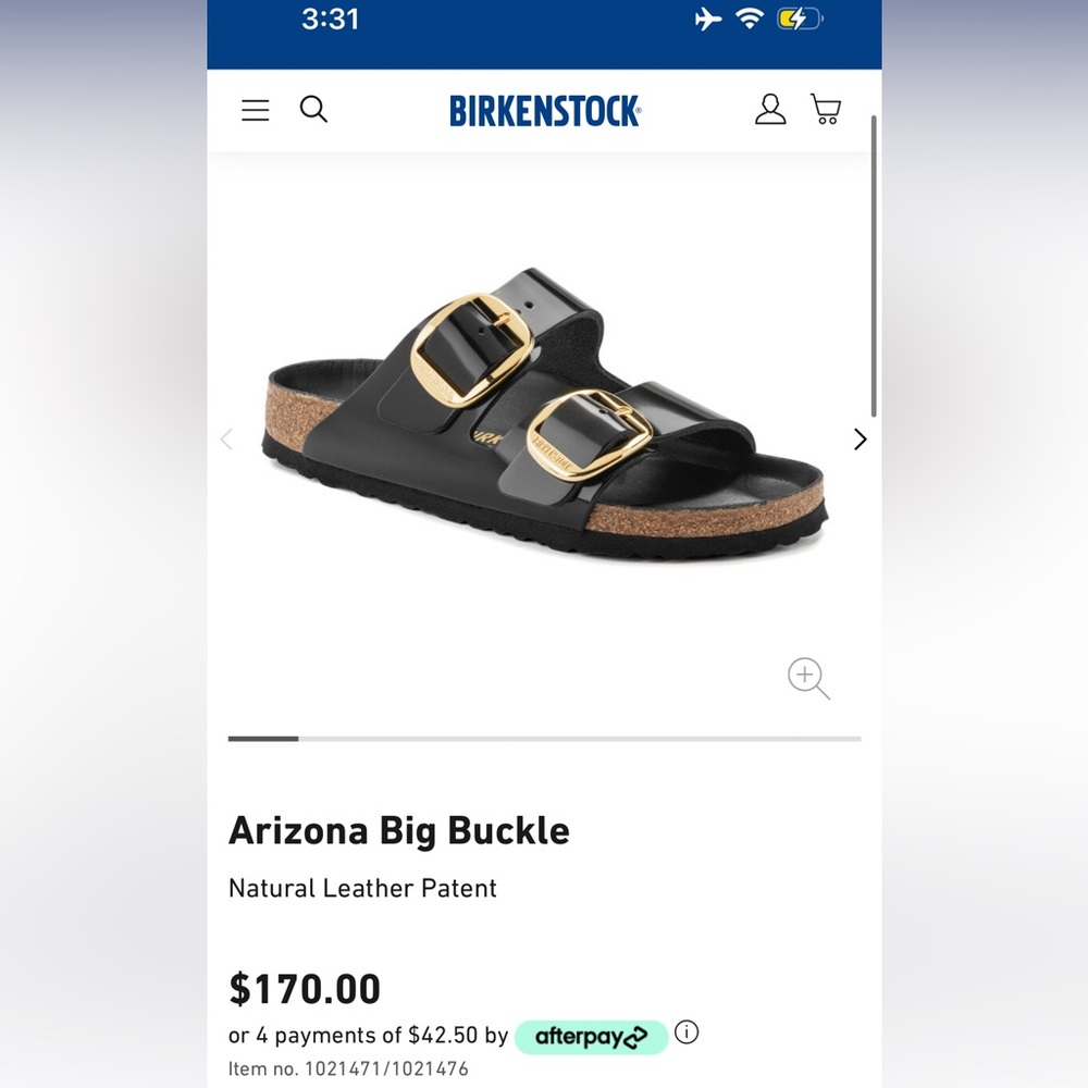 Birkenstocks. Arizona worn 2x
